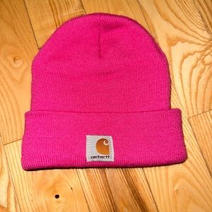 Pink Carhartt beanie